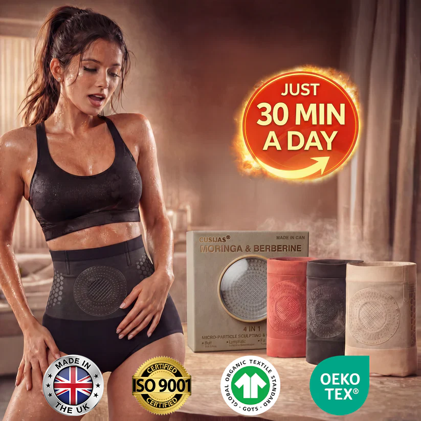 CUSIJAS® Moringa & Berberine 4-In-1 Micro-Particle Sculpting & Fat-Burn Shorts