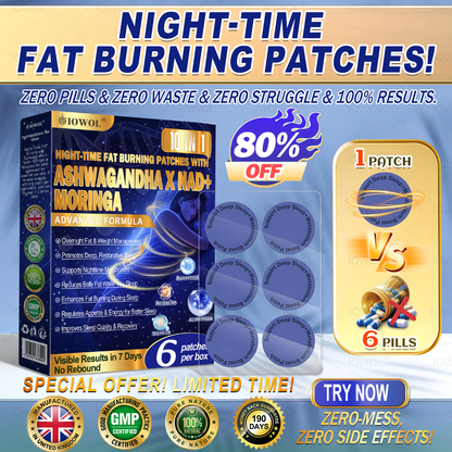 🔥 Want faster results? Add this 80% OFF to accelerate your progress. IOWOL® NIGHT-TIME FAT BURNING PATCHES! ZERO PILLS & ZERO WASTE & ZERO STRUGGLE & 100% RESULTS.