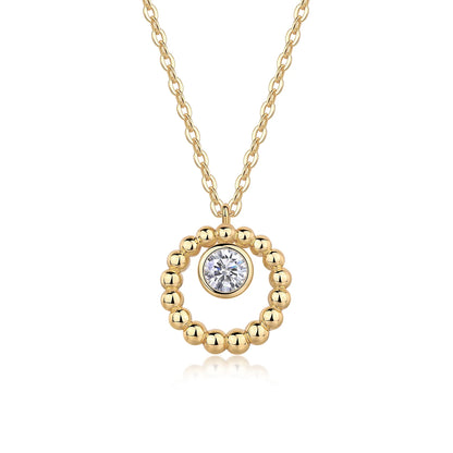 Material 100% 925 Sterling Silver Necklace  Main Stone Weight/Quantity  1 Moissanite Diamond  Gemstone Size  White Moissanite Di