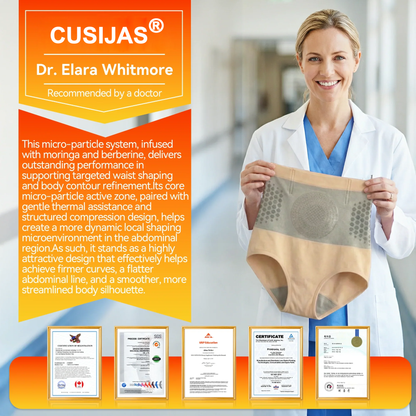 CUSIJAS® Moringa & Berberine 4-In-1 Micro-Particle Sculpting & Fat-Burn Shorts